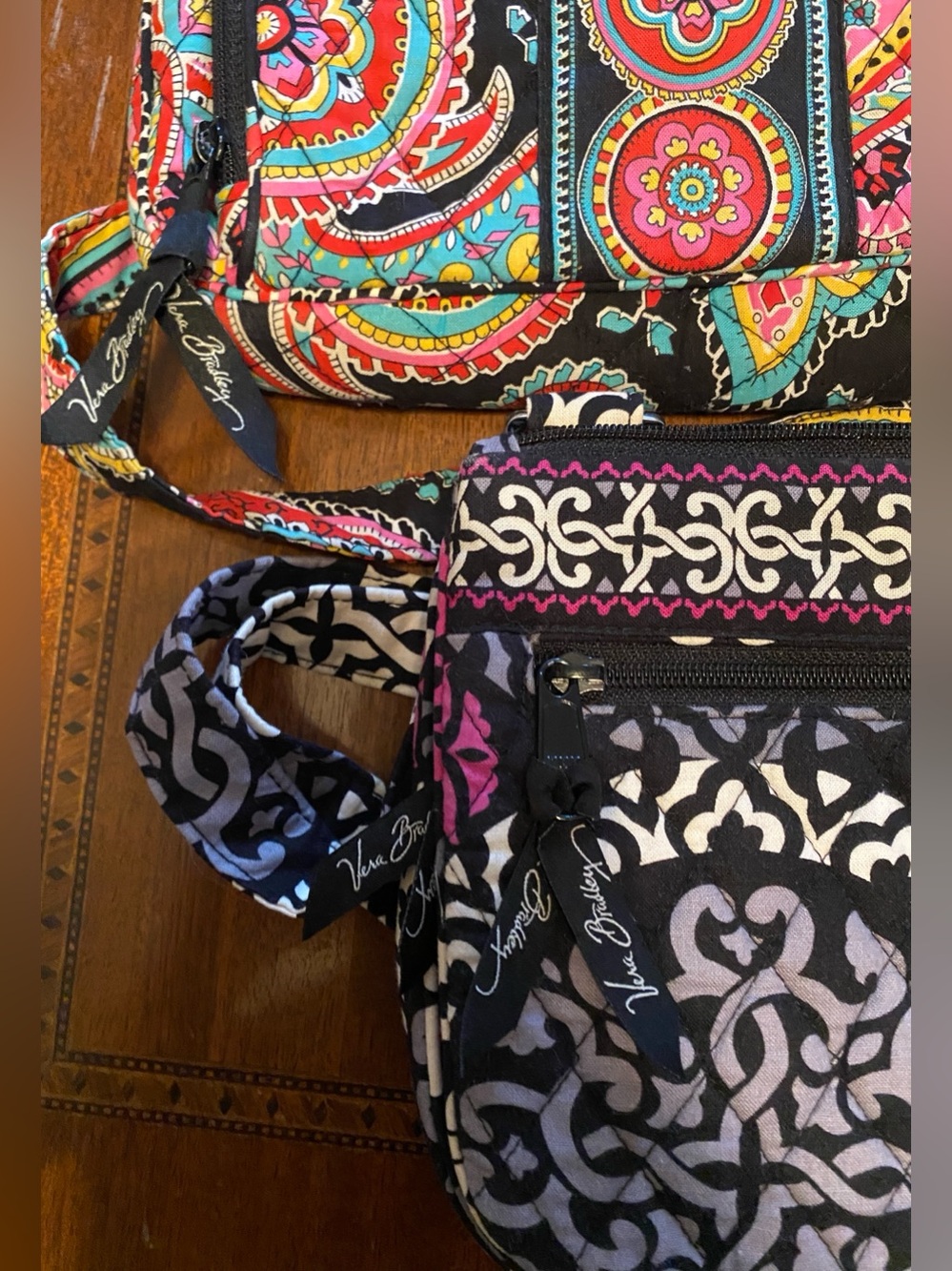 Vera Bradley Floral Purse Crossbody Bag Lot Of 3 With Wallet - Picture 2 of 8